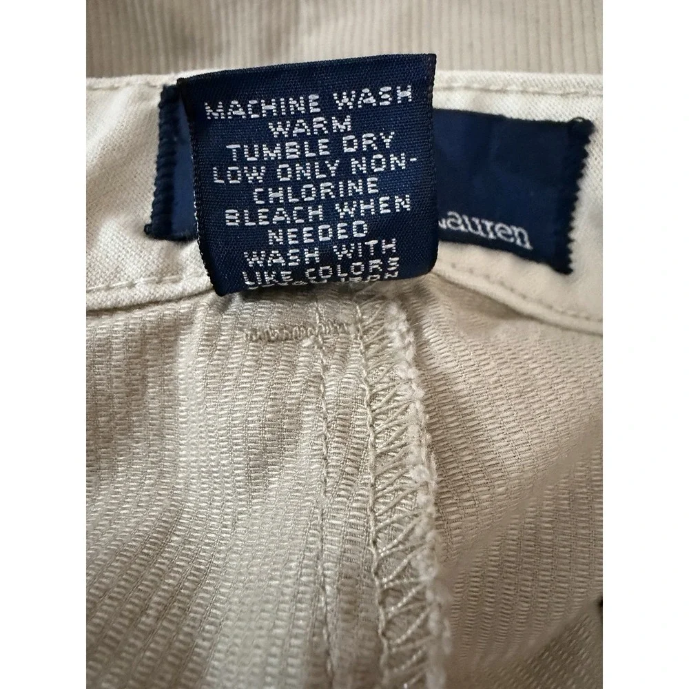 Polo Ralph Lauren Men's Beige Corduroy Casual Pants Classic Fit Size 38/32